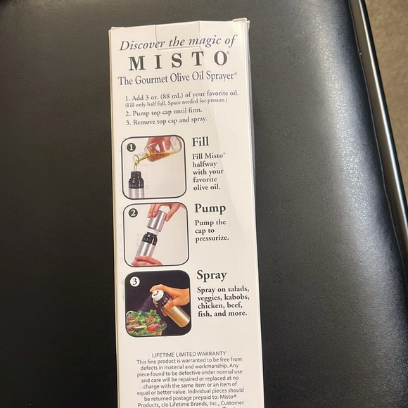 Silver Olive Oil Sprayer - Picture 4 of 4